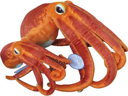 Leopard octopus (red, green, blue) plush toy creative home decor Specification image