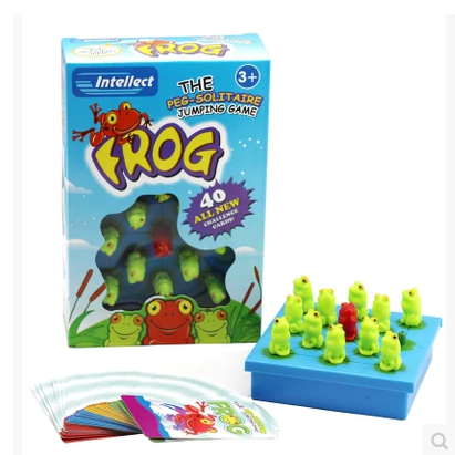 Frog checkers puzzle toy table toy