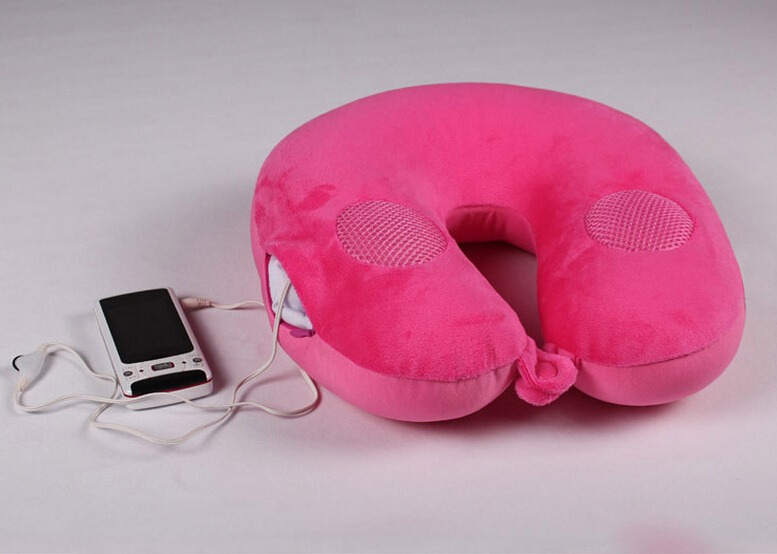The manufacturer customizes music U-shaped pillows. The music pillow factory fills them with environmentally friendly particles and offers OEM processing