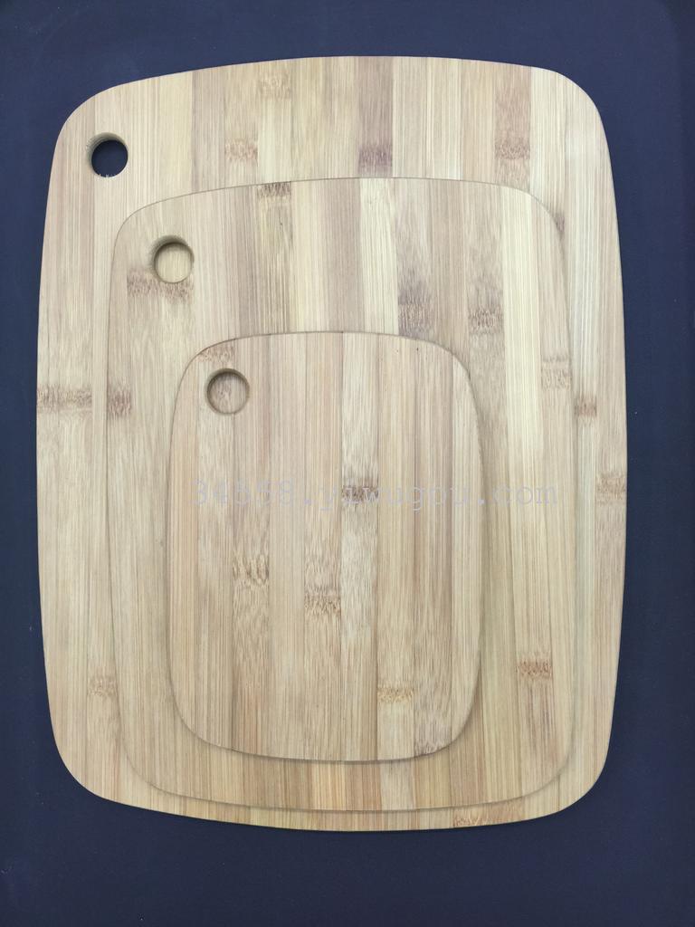 Factory direct sales of three-piece sets of fully carbonized bamboo fruit boards