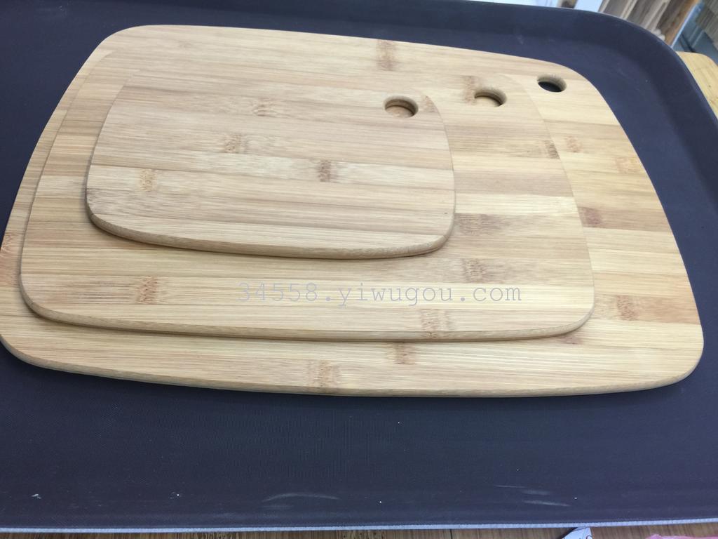 Factory direct sales of three-piece sets of fully carbonized bamboo fruit boards details Picture