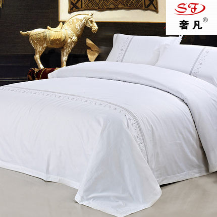Shefan Hotel Bedding, duvet covers, bed sheets, all-cotton brocade and embroidered four-piece set
