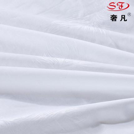 Shefan Hotel Supplies 60-piece all-cotton bleached Gongsatin jacquard quilt cover and bed sheet set Specification image