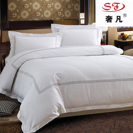 80-piece pure cotton brocade embroidered quilt cover, bed sheet and four-piece bed set for five-star hotel Application Scenario