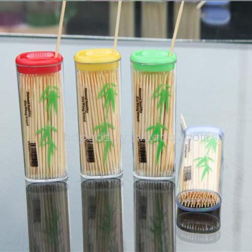 批发便携牙签盒竹制牙签可随身携带淘宝店促销赠送用品厂家直销