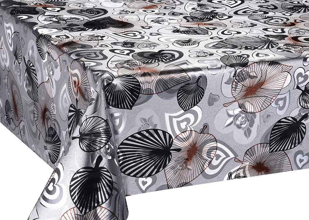 3D colorful laser-engraved noble, elegant and grand synthetic tablecloths and tablecloths details Picture