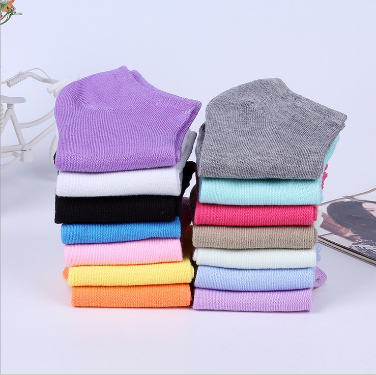 日韩新款纯色隐形船袜吸汗透气男士女士情侣款特价