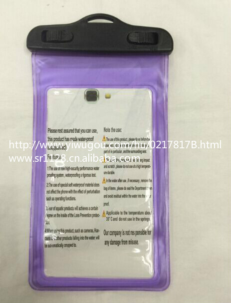 Clip mobile phone waterproof bag, outdoor waterproof bag details Picture