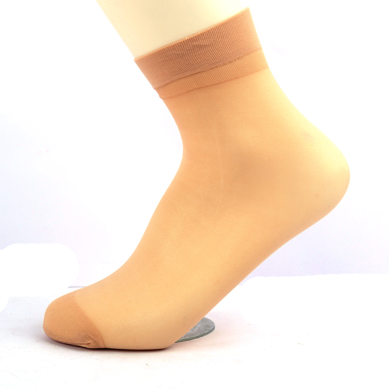 Ruiyuan Spring and Summer unisex thin mid-calf core-spun silk stockings 10 pairs per dozen Specification image