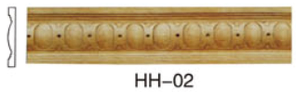 خطوط خشبية مزخرفة بشريط خشب صلب HH-06. details Picture