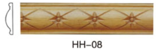 خطوط خشبية مزخرفة بشريط خشب صلب HH-06.