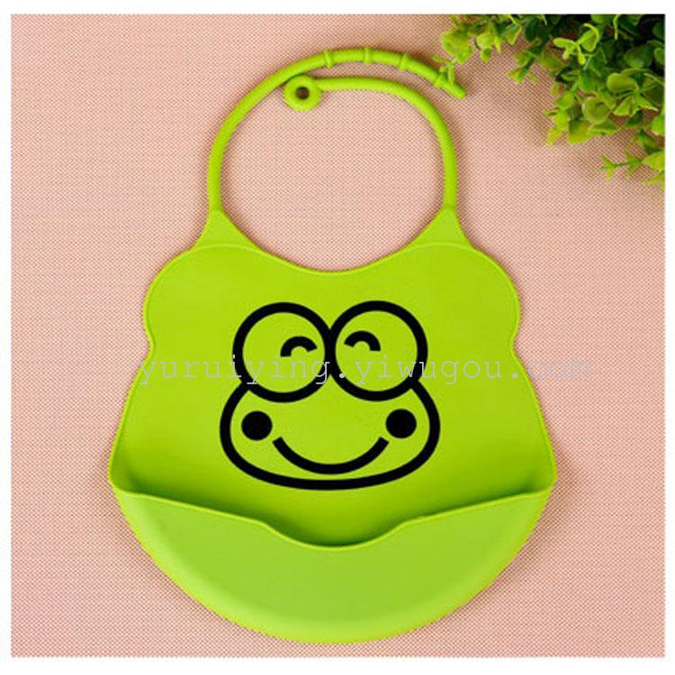 Silicone bib, children's soft bib, waterproof three-dimensional feeding bag, baby disposable feeding bag Specification image