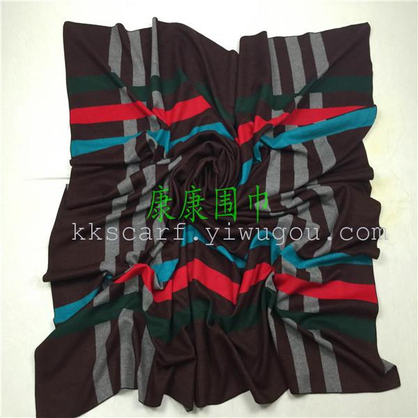 The 2015 new style of checkered, extra-thick cashmere large square shawl, scarf, multi-purpose and simple style