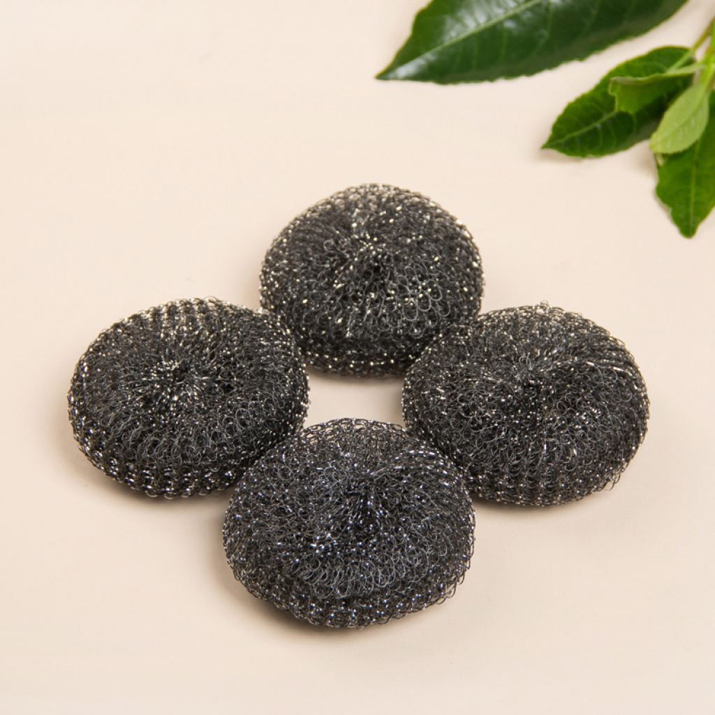 Factory wholesale, rust-resistant, one-wire household cleaning and scrubbing steel wool balls, stainless steel cleaning balls details Picture
