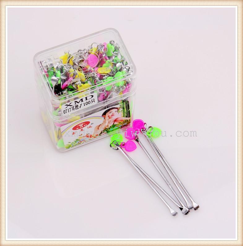 Xinmeida heart-shaped ear spoons Korean version creative pendant ear spoons manufacturer wholesale bottled street stall night market supply Specification image