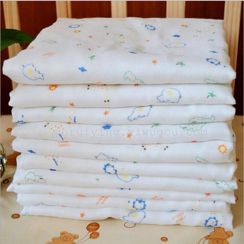 Baby bath towel, six-layer gauze blanket, baby summer cool blanket, children's air conditioner blanket, 90*90 Application Scenario