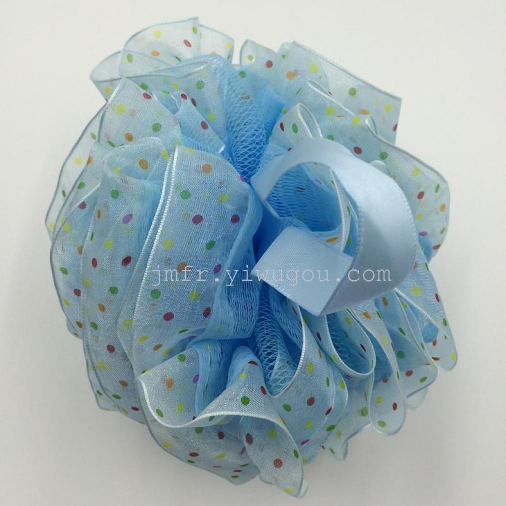 Lace bath flower lace bath ball polka dot ribbon bath ball Application Scenario
