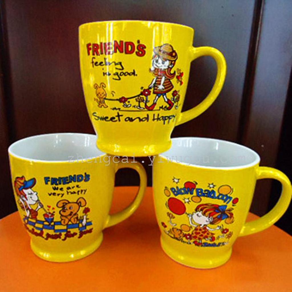 Red glaze ceramic baked flower cup cartoon cup Specification image