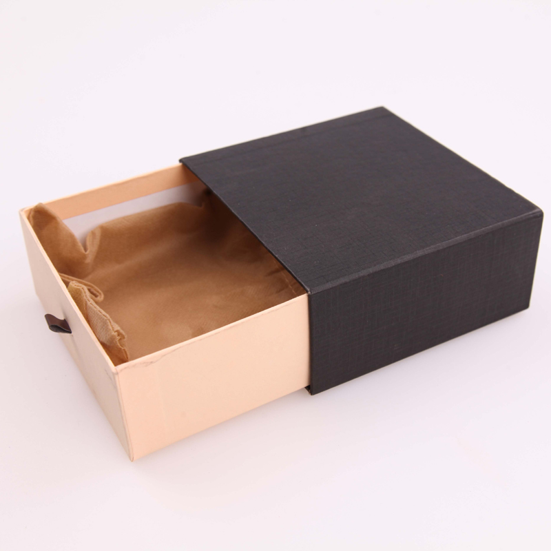 批发 皮带包装盒 正方形抽屉式纸盒 礼品盒 黑色