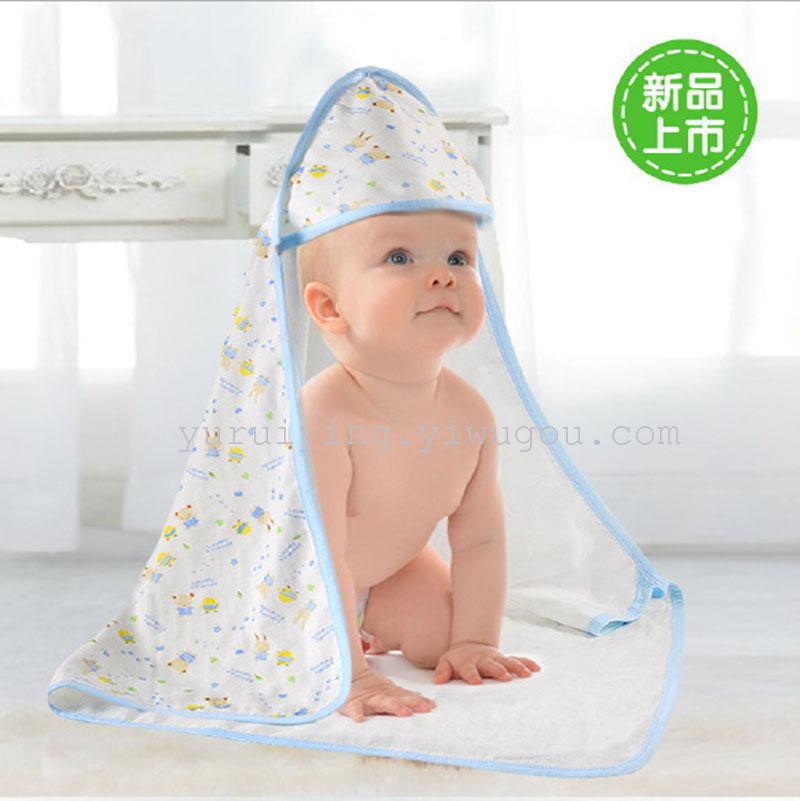 Four-layer Pumi gauze baby blanket, bath towel, blanket, newborn bath towel, multi-purpose blanket Specification image