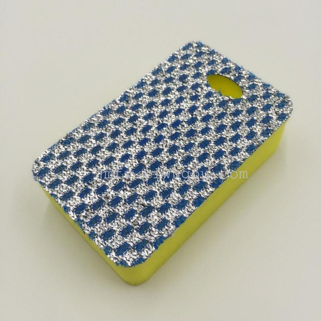 Scrub with a square flat onion sponge cleaning block Application Scenario