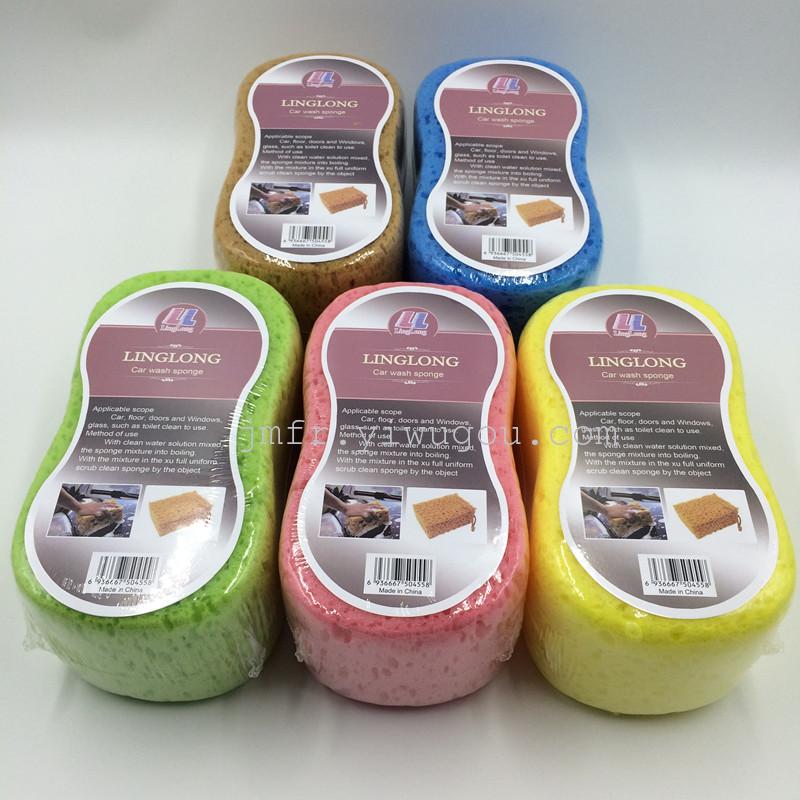 8字洗车海绵 海藻洗车绵  汽车打蜡绵 随机发