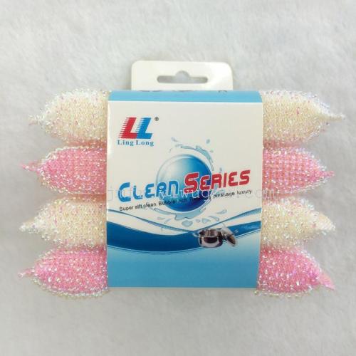 Seven-color gold and silver onion colored sponge cleaning block cleaning sponge