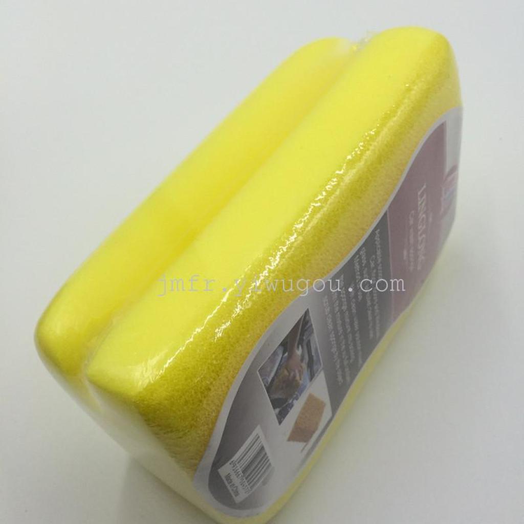 Square large I-shaped car wash sponge, two-layer car wash sponge, convenient and easy to clean car sponge details Picture