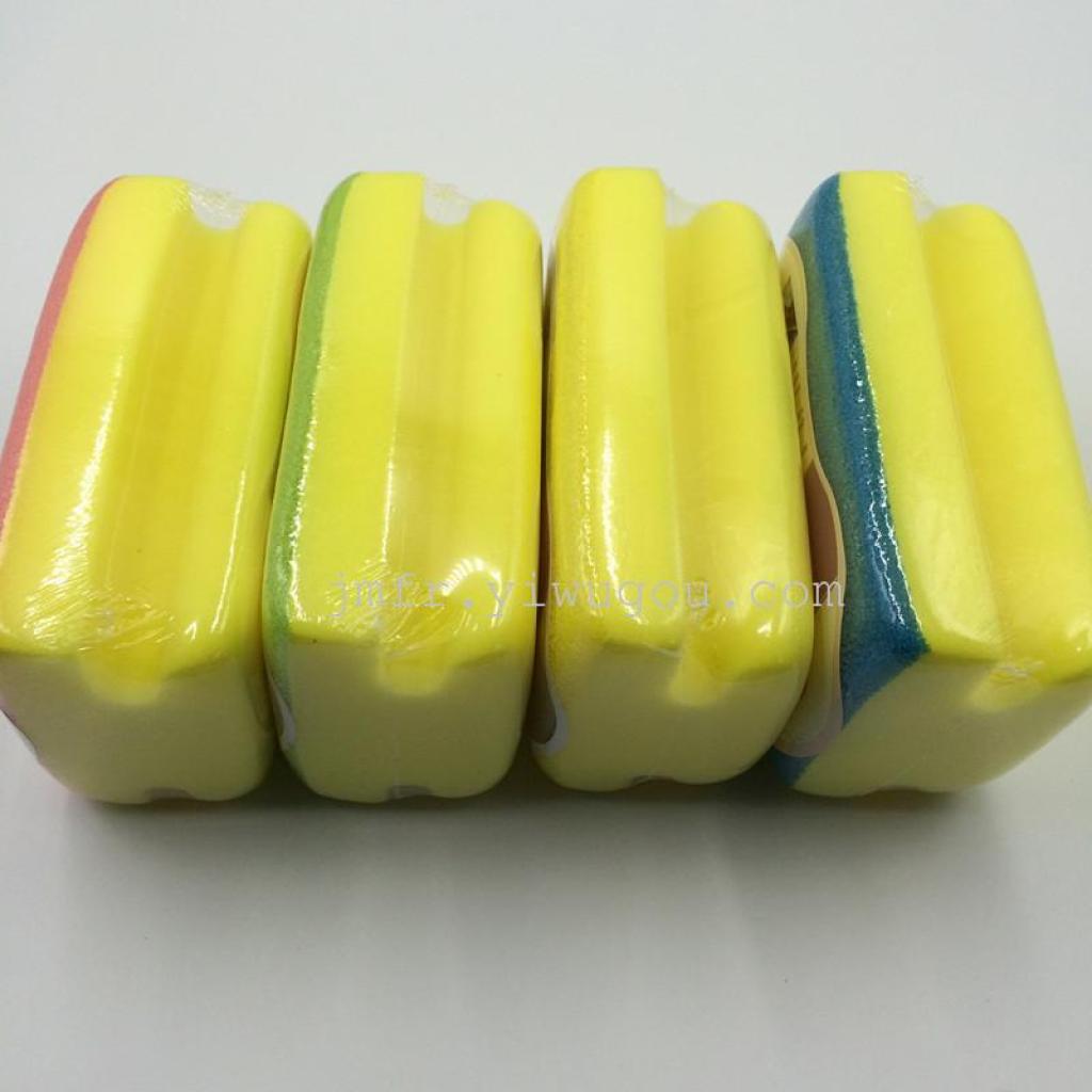 Square large I-shaped car wash sponge, two-layer car wash sponge, convenient and easy to clean car sponge Specification image