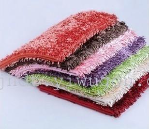 Glossy silk carpet floor mat processing sales