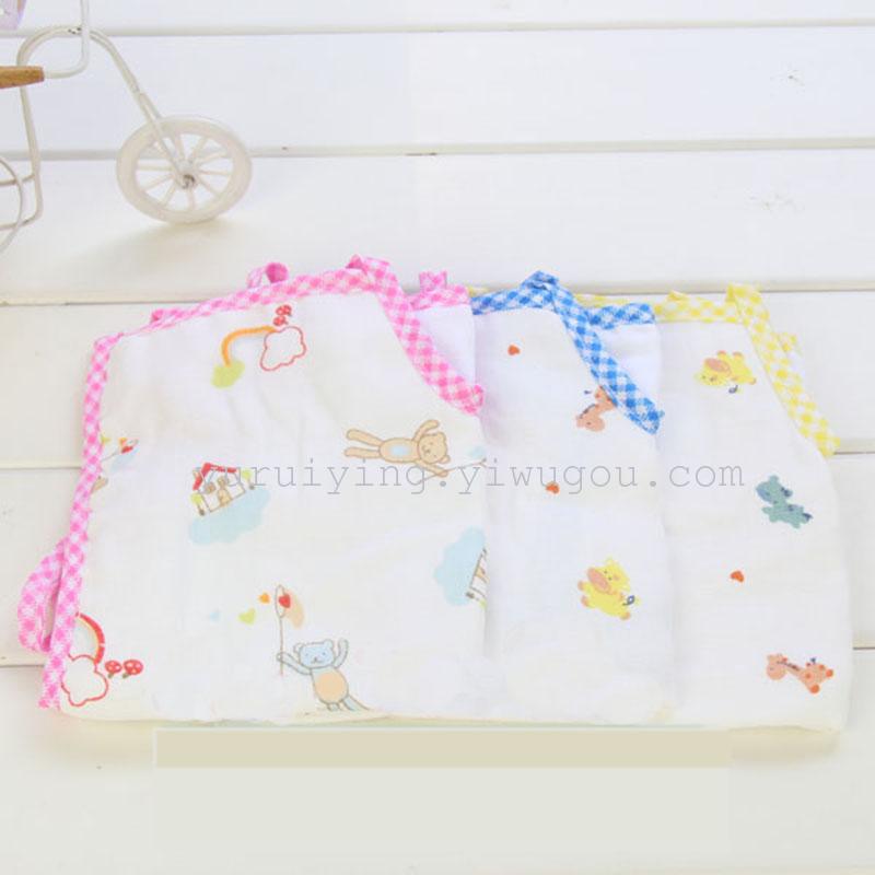 New type of baby gauze belly band, baby belly band, baby apron, children's factory direct sales Specification image