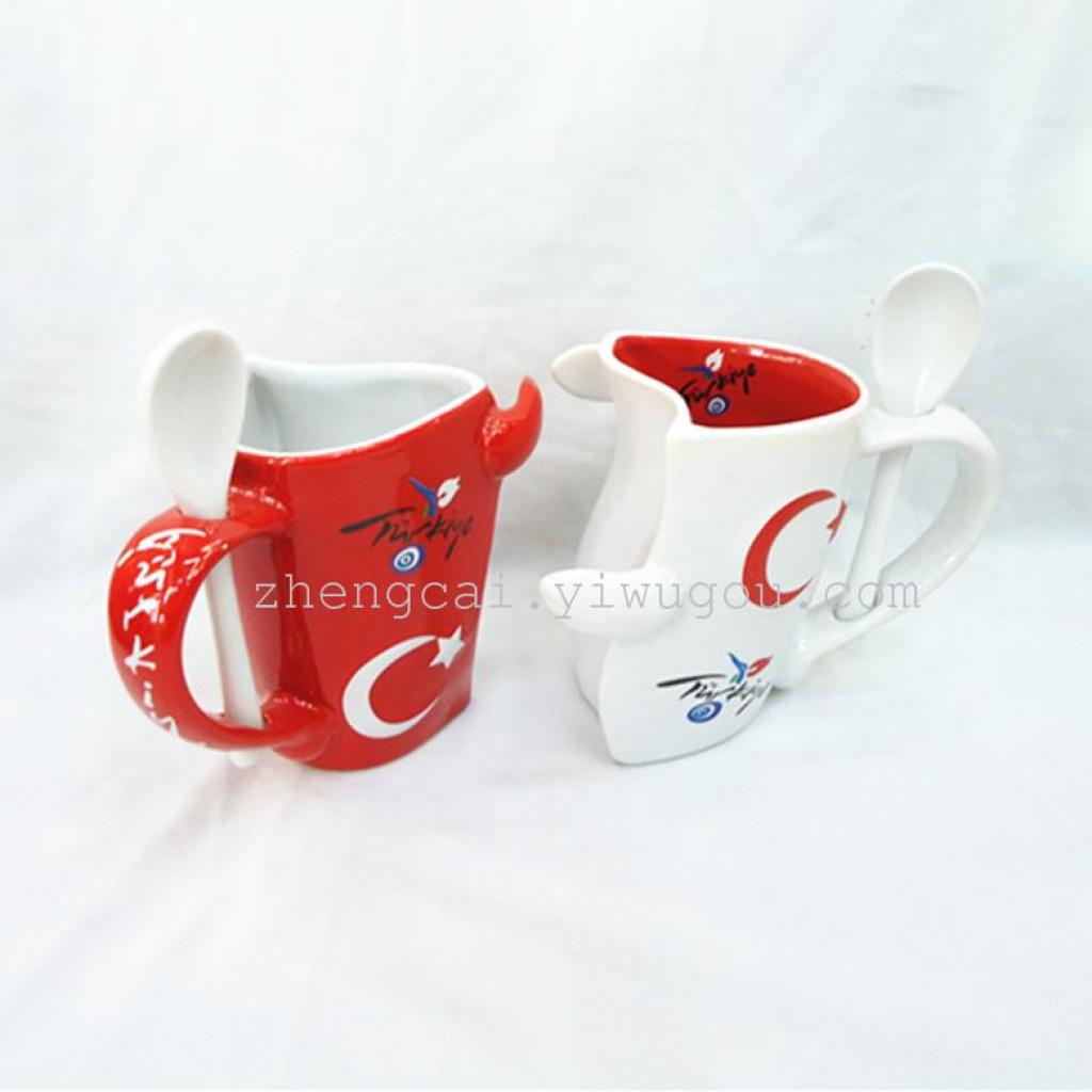 Turkish couple cups, ceramic cups, creative ceramic cups, gift cups details Picture