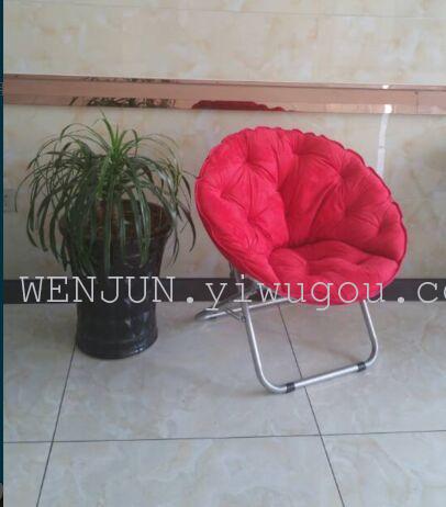 Chicken skin velvet moon chair folding chair home leisure chair color many spot supply
