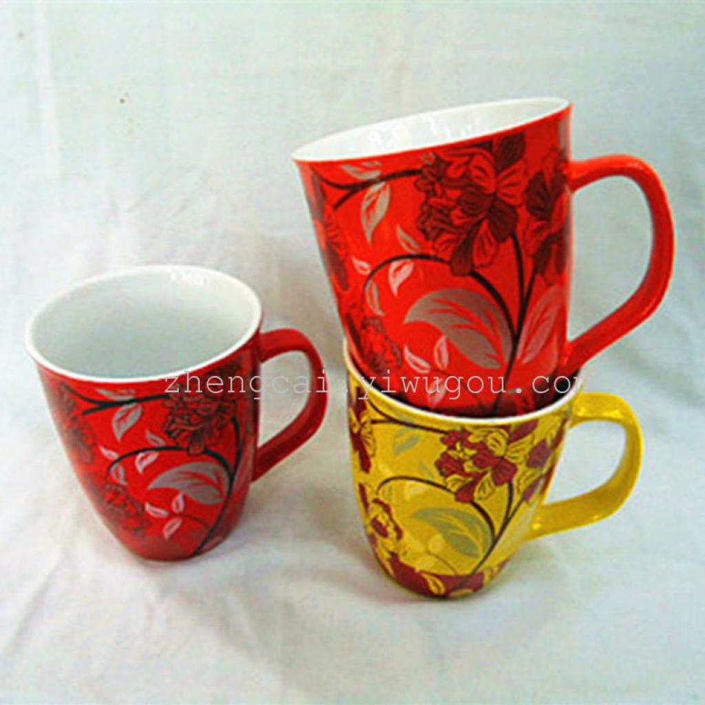 Red glazed ceramic cups, advertising cups, craft gift cups Application Scenario