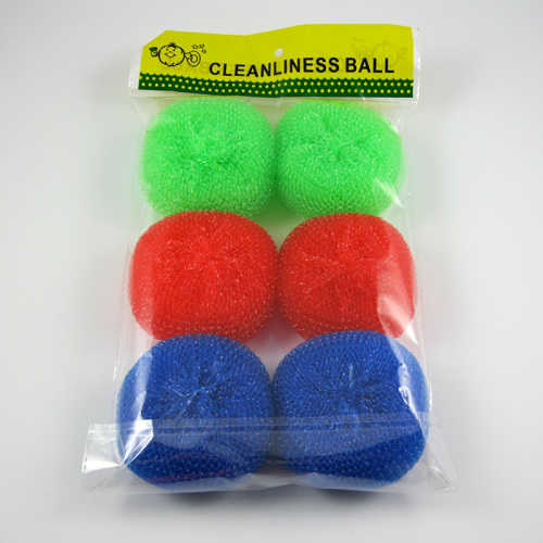 【巨便宜】厂家直销 跑江湖摆地摊 7G塑料球彩色清洁球6个装图