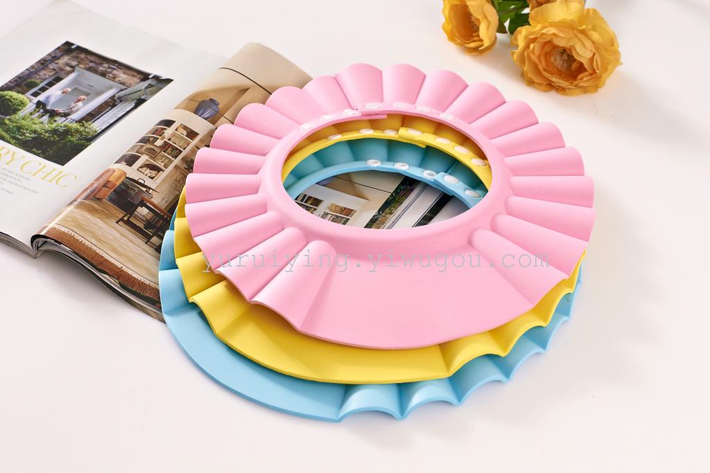 Baby shampoo caps, children's bath caps, infant bath caps, waterproof caps, enlarged and adjustable, factory direct sales of foreign trade products