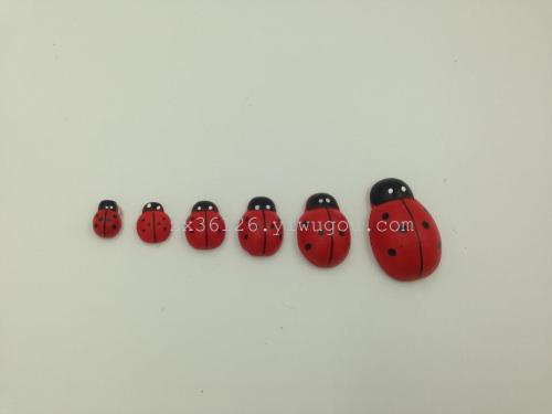 Mini ladybug Wooden beetle Cartoon Beetle Moss microlandscape fleshy decoration