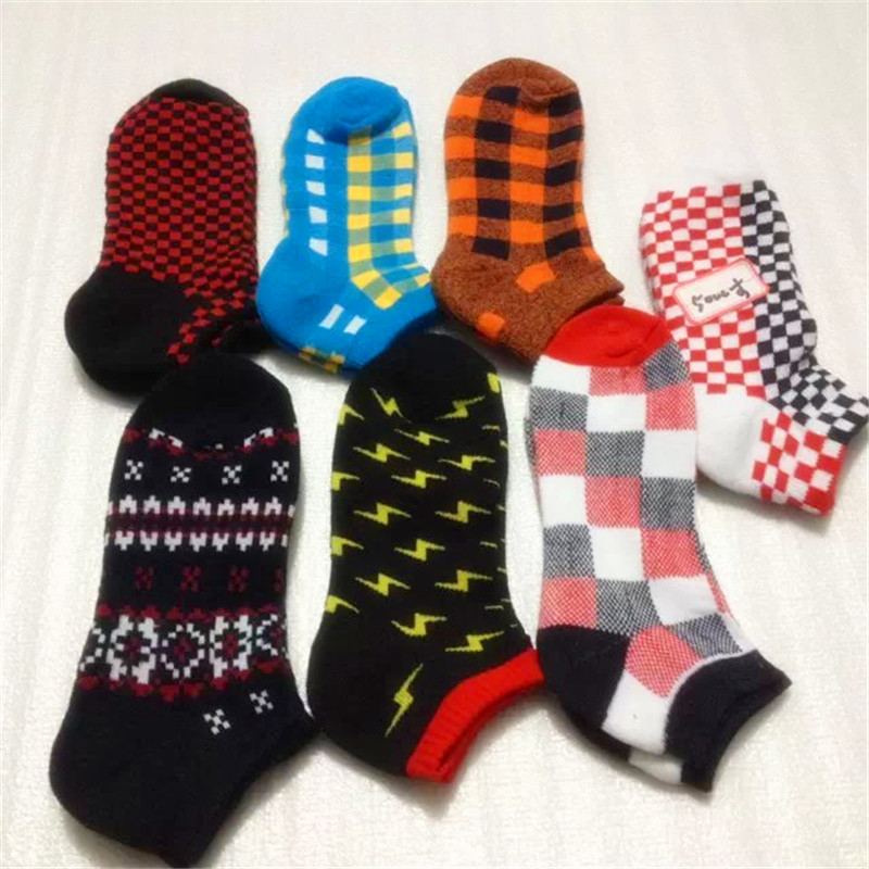 Street stall semi-brushed men's boat socks, basketball socks, sports socks, short socks, anti-odor socks Specification image