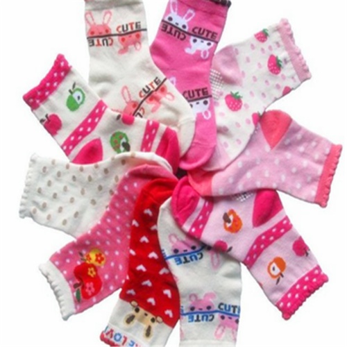 Street stall boys' and girls' glue socks, cotton anti-slip cartoon children's socks, children's cotton socks