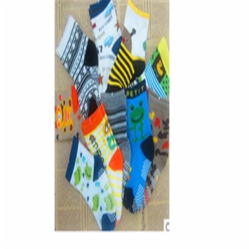 Street stall boys' and girls' glue socks, cotton anti-slip cartoon children's socks, children's cotton socks Specification image