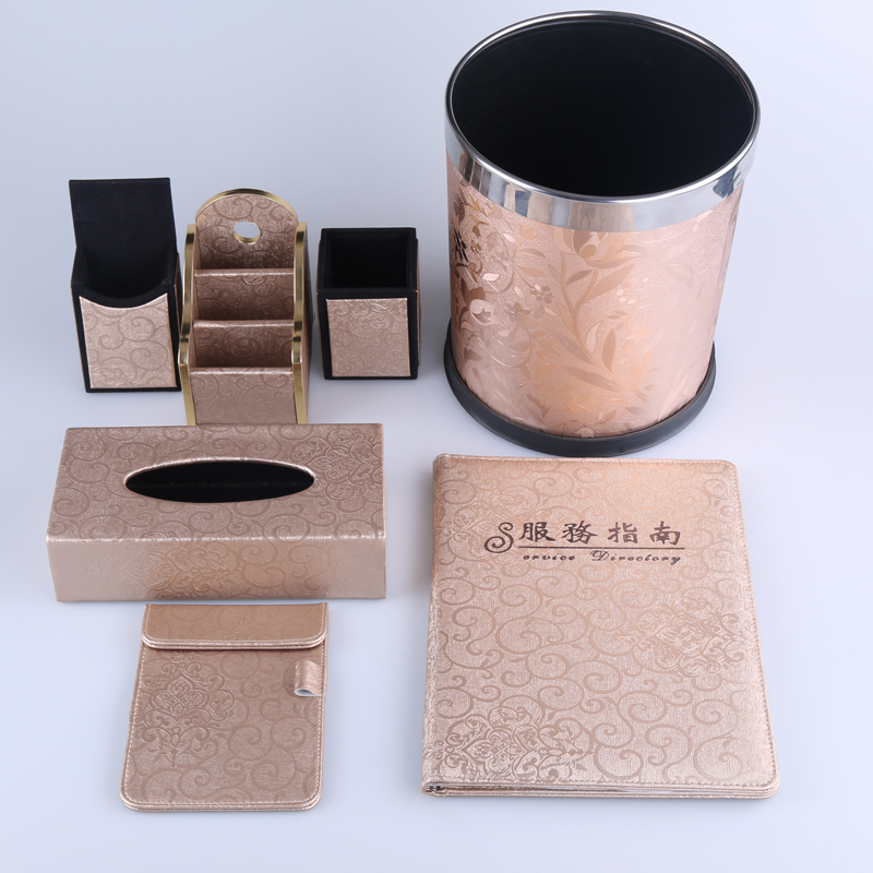 Hotel supplies, hotel room trash cans, service guide, sticky notes, remote control boxes Application Scenario