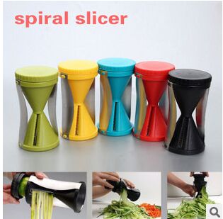 spiral slicer Stainless Steel multi-functional vegetable cutter, spiral funnel slicer details Picture