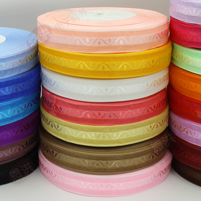 2Cm Jacquard Ribbon/Jacquard Yarn/Mesh Ribbon/Organza Jacquard/Gift Wrap Ribbon Specification drawing