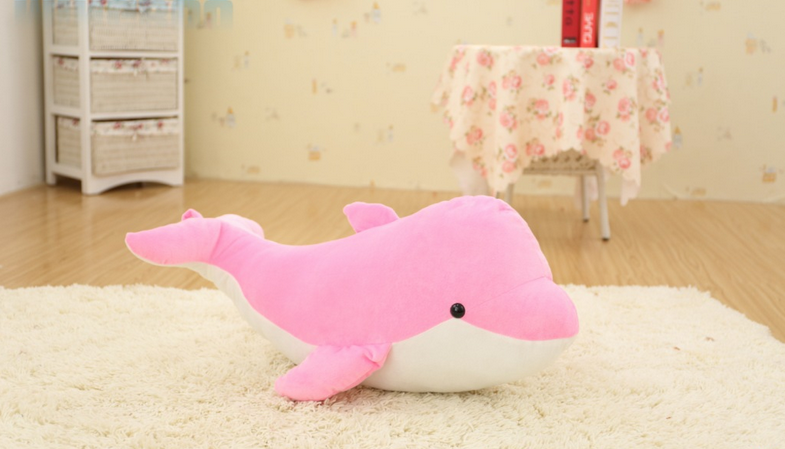 Large dolphin plush toy dolls as birthday gifts for couples and children details Picture