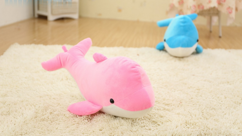Large dolphin plush toy dolls as birthday gifts for couples and children Application Scenario