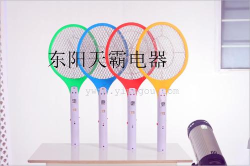 天霸A-1多功能三层网拍可充电电蚊拍苍蝇拍驱蚊器灭蚊拍