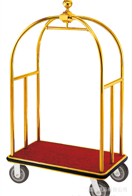 Hotel lobby luggage cart series: Hechang LX-8 Crown luggage cart details Picture