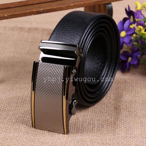 批发4.0全超纤耐刮双包头层自动带男士皮带腰带