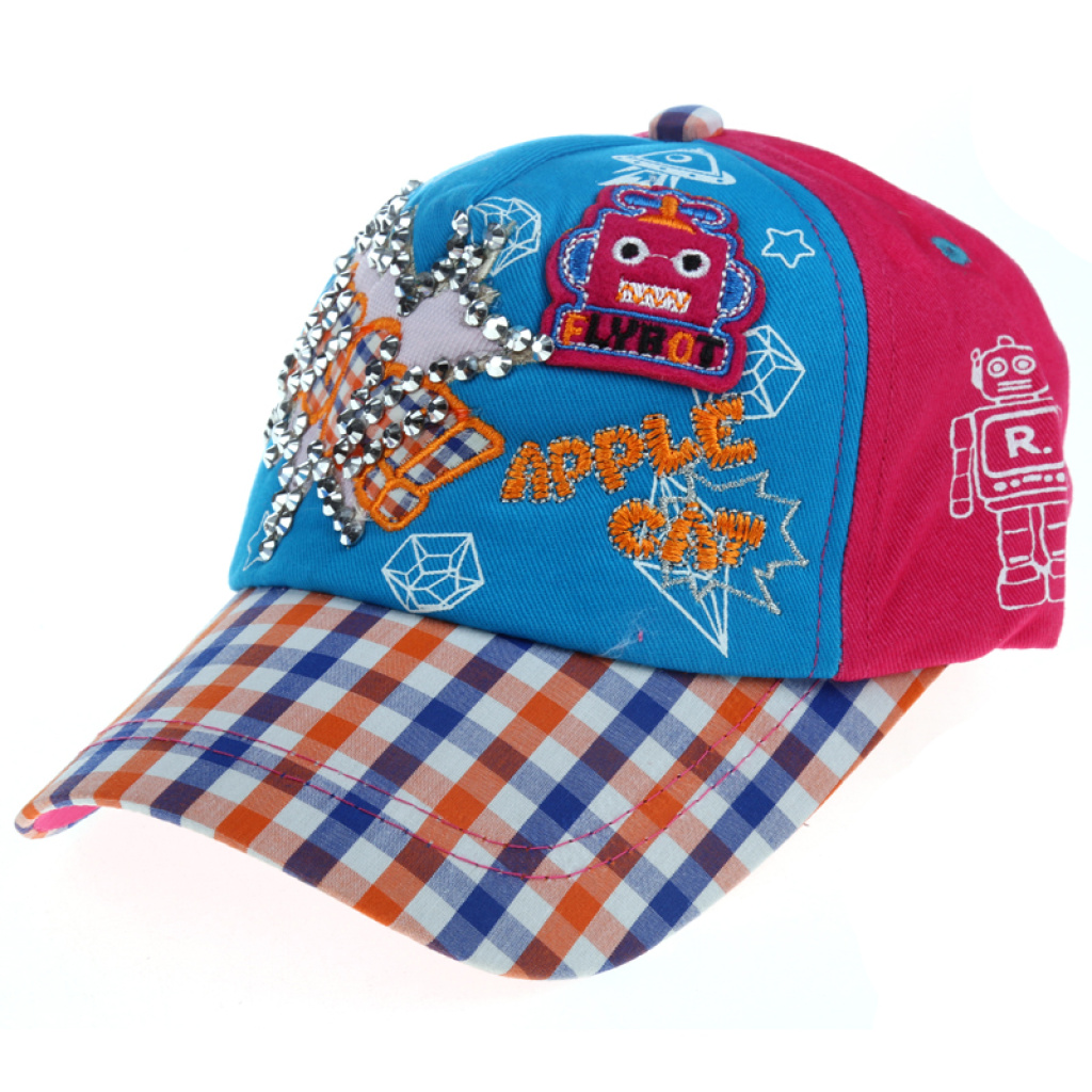 Sheriwa robot Diamond baseball cap, Cartoon cap, children's cap, sun Hat A-229 details Picture
