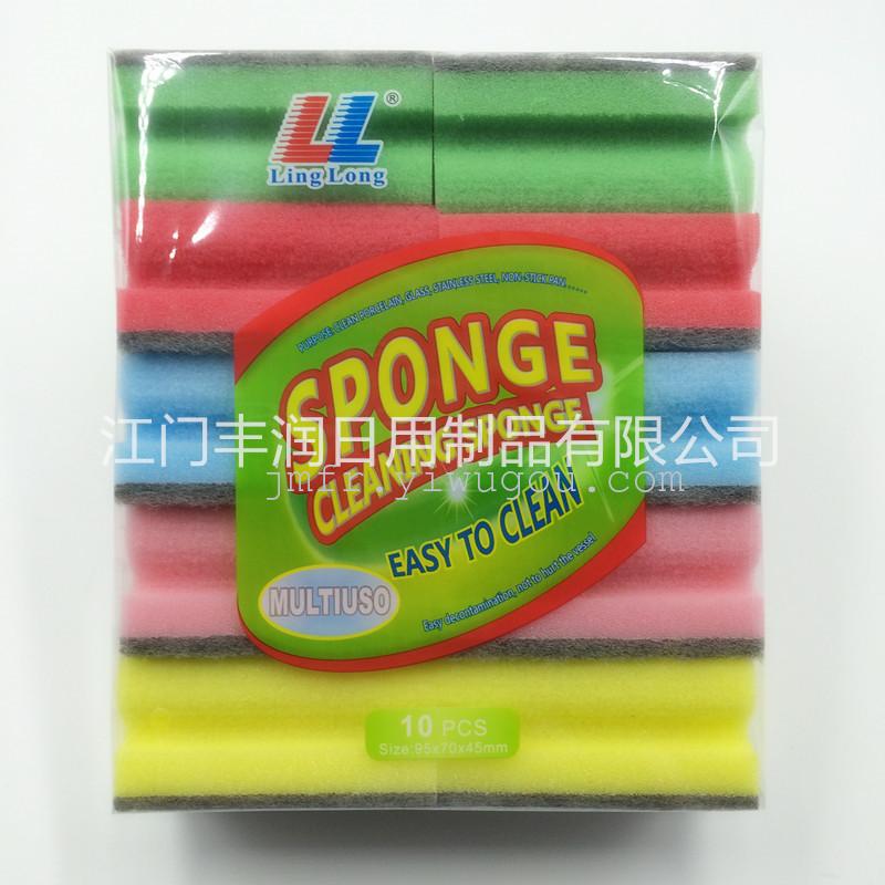Factory direct sales of sponge scouring pads, scouring pads, cleaning sponge blocks, I-shaped sponges details Picture